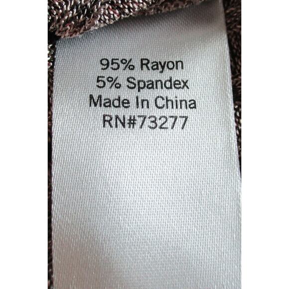 Apt. 9 Women's Tan Striped Peek A Boo Shoulder Short Sleeve  Shirt Size XL - Picture 10 of 11